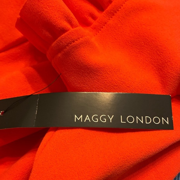 Maggy London Vibrant Coral Jumpsuit - Picture 5 of 7